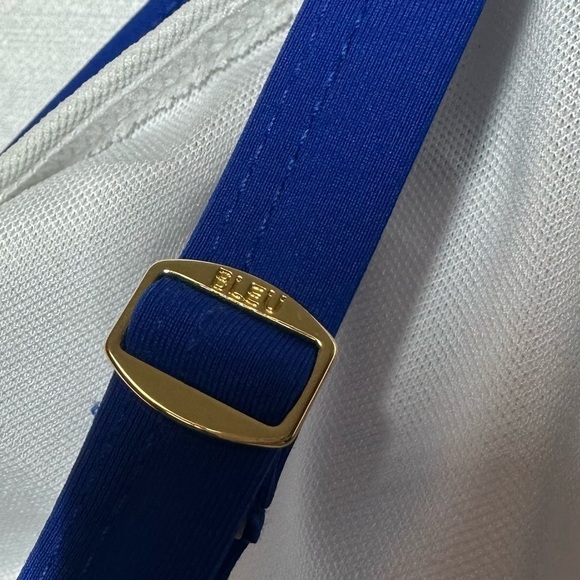 NEW BLEU Rod Beattie Tankini Top Womens 8D Let's Get Twisted Swim Cobalt Blue - Picture 12 of 12